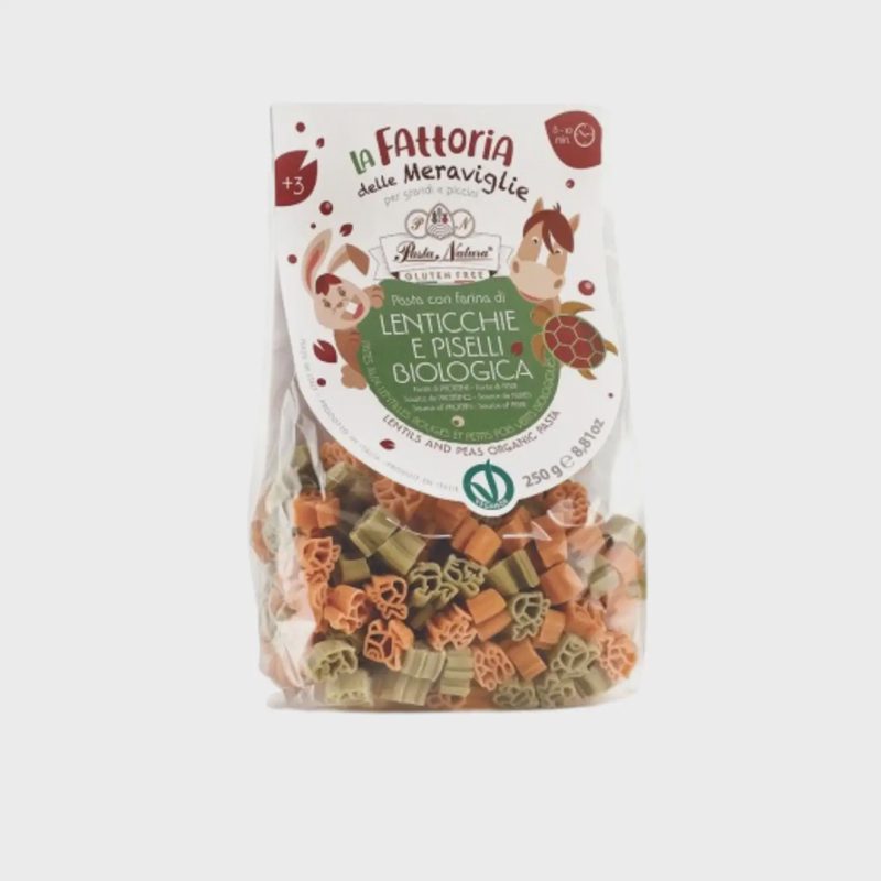 Ekol. lešių, žirn. makar. PASTA NATURA, 250 g