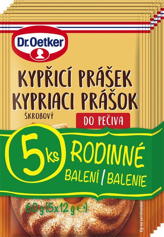 Dr. Oetker Kypřicí prášek do pečiva škrobový 5 x 12g