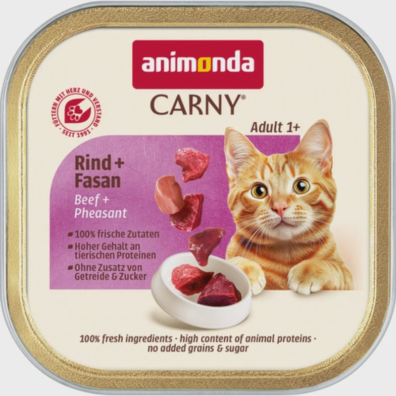 Kačių ėdalas ANIMONDA CARNY su jautiena, 85 g