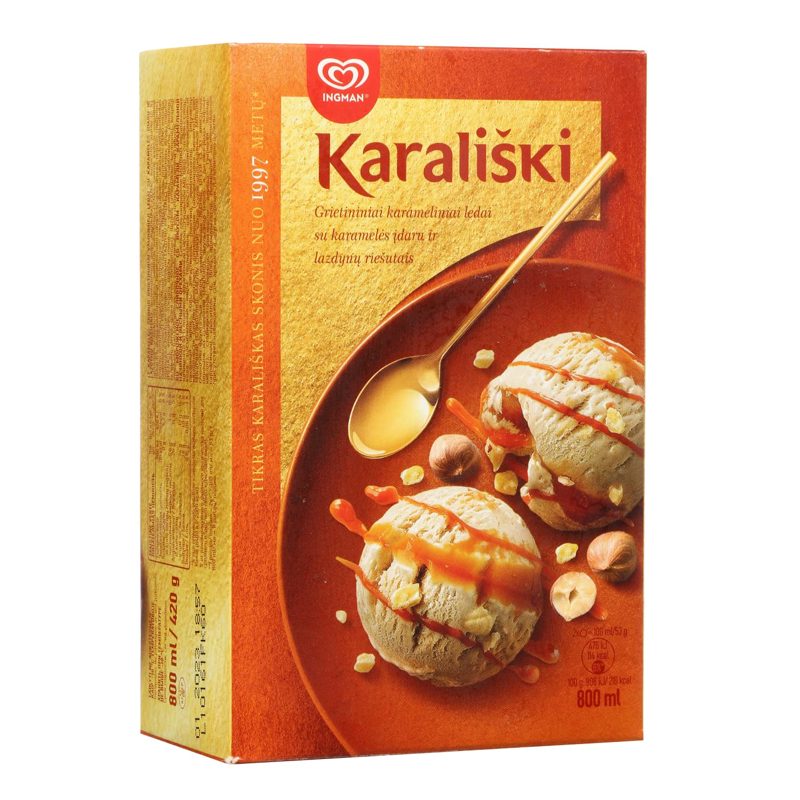 Valg. ledai su lazd. r. KARALIŠKI, 800ml/420g