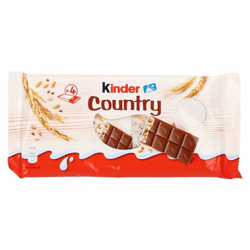 Barre chocolatée Céréales Chocolat KINDER COUNTRY