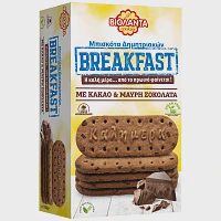 Βιολάντα Μπισκότα Breakfast Κακάο & Μαύρη Σοκολάτα 180gr