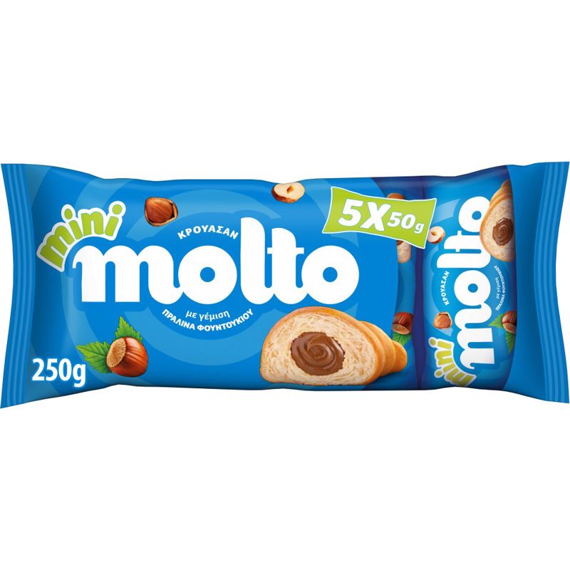 Molto Κρουασαν Φουντούκι 5x50gr