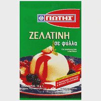 Γιώτης Ζελατίνη Σε Φύλλα Χωρίς Γλουτένη 10gr