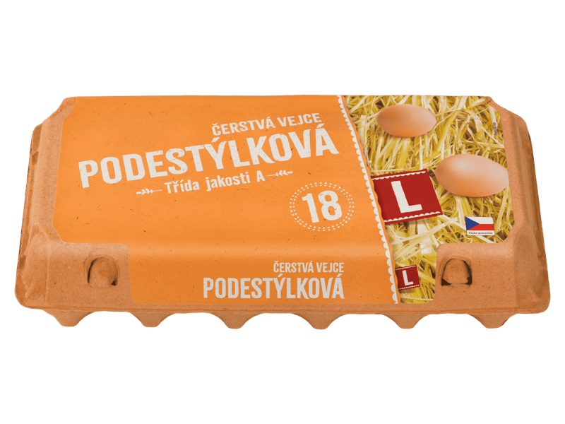 Vejce L 18 ks podestýlka