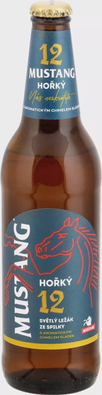 Mustang Hořký 12 pivo ležák světlý 0,5l