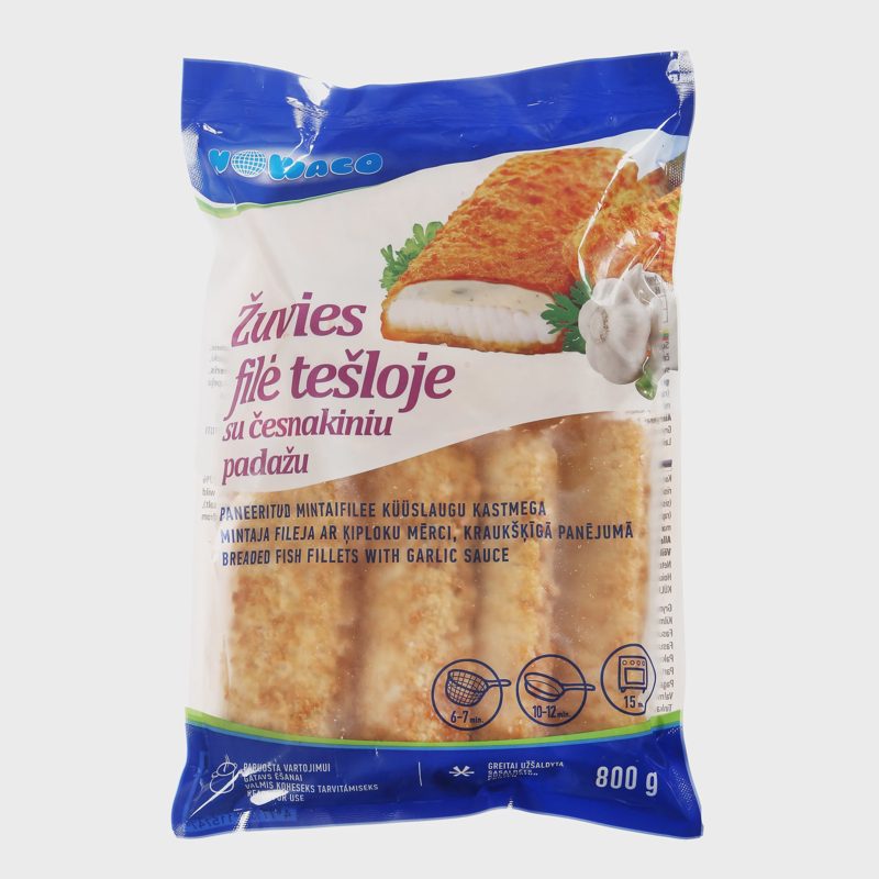 Žuvies filė su česn. padažu NOWACO, 44%, 800g