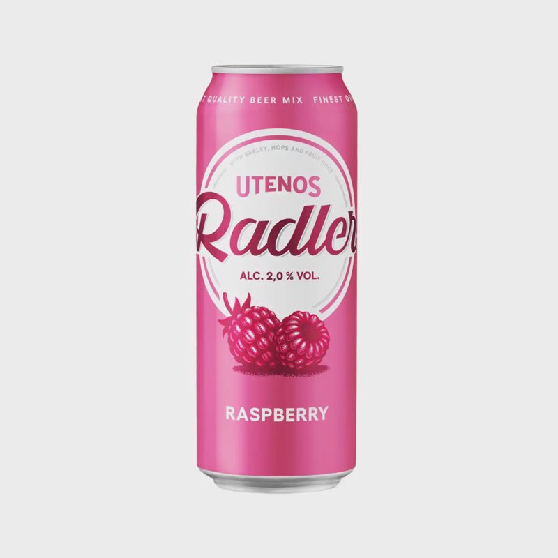 Alus UTENOS RADLER RASPBERRY, 2%, 0,5l