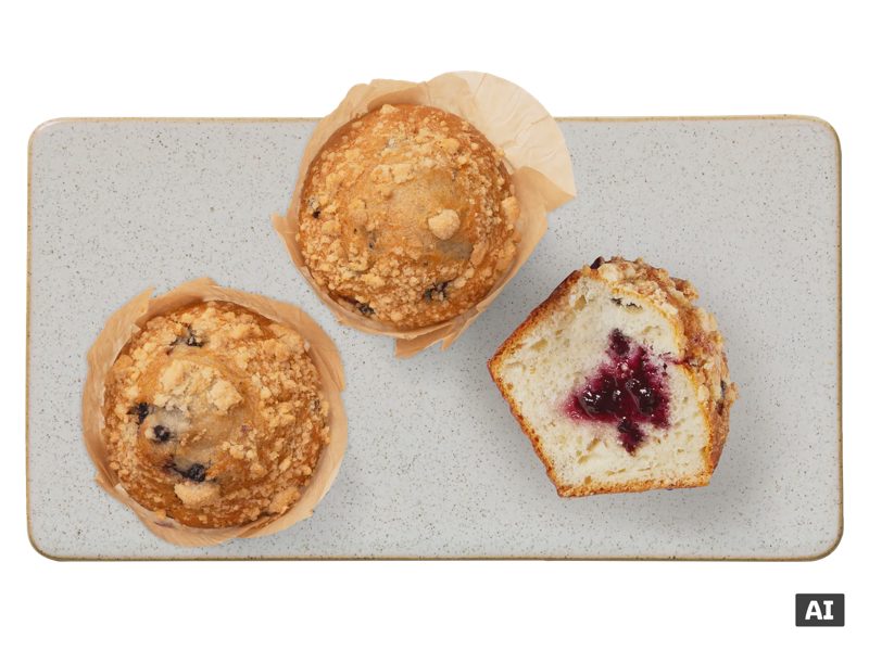 Áfonyás muffin