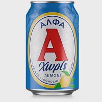Άλφα Χωρίς Αλκόολ Λεμόνι Μπίρα Κουτί 330ml