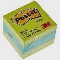 Post Ιt Αυτοκόλλητες Σημειώσεις Κύβος Mίνι 51x51mm 400 τεμ