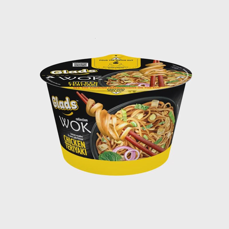 Makaronai WOK su Teriyaki pad. su sald., 95 g
