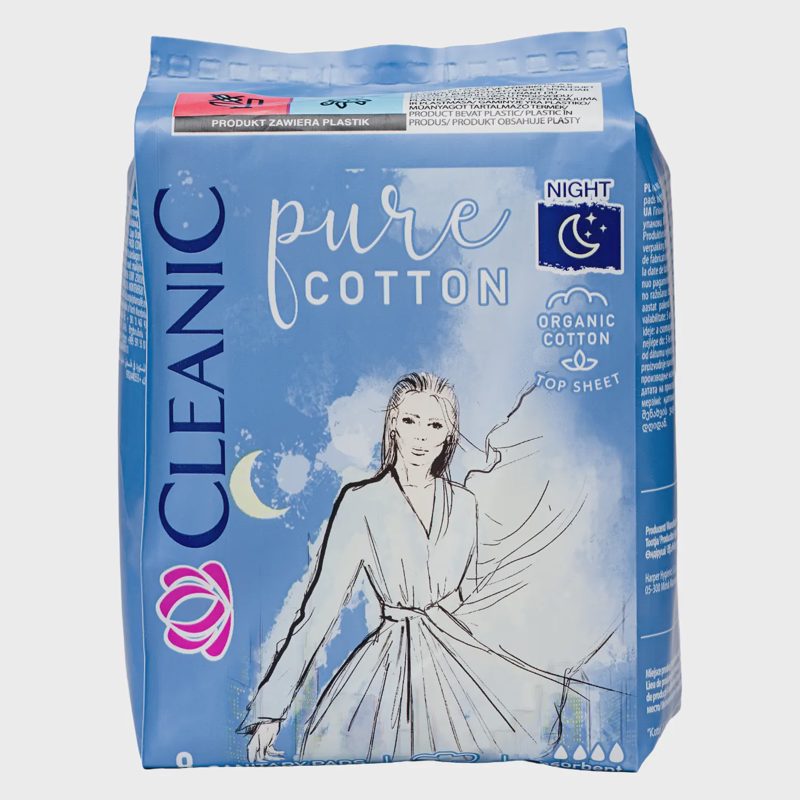 Higieniniai įklotai CLEANIC NIGHT, 8 vnt.