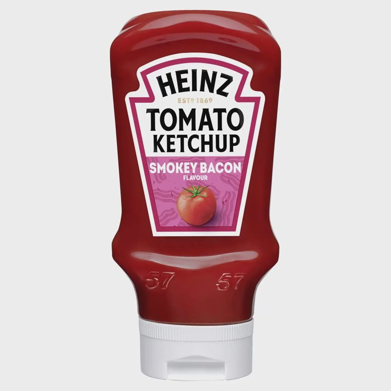 Pomidorų kečupas HEINZ SMOKEY BACON, 460 g