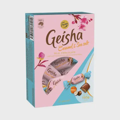 Saldainiai GEISHA CARAMEL & SEA SALT, 150 g