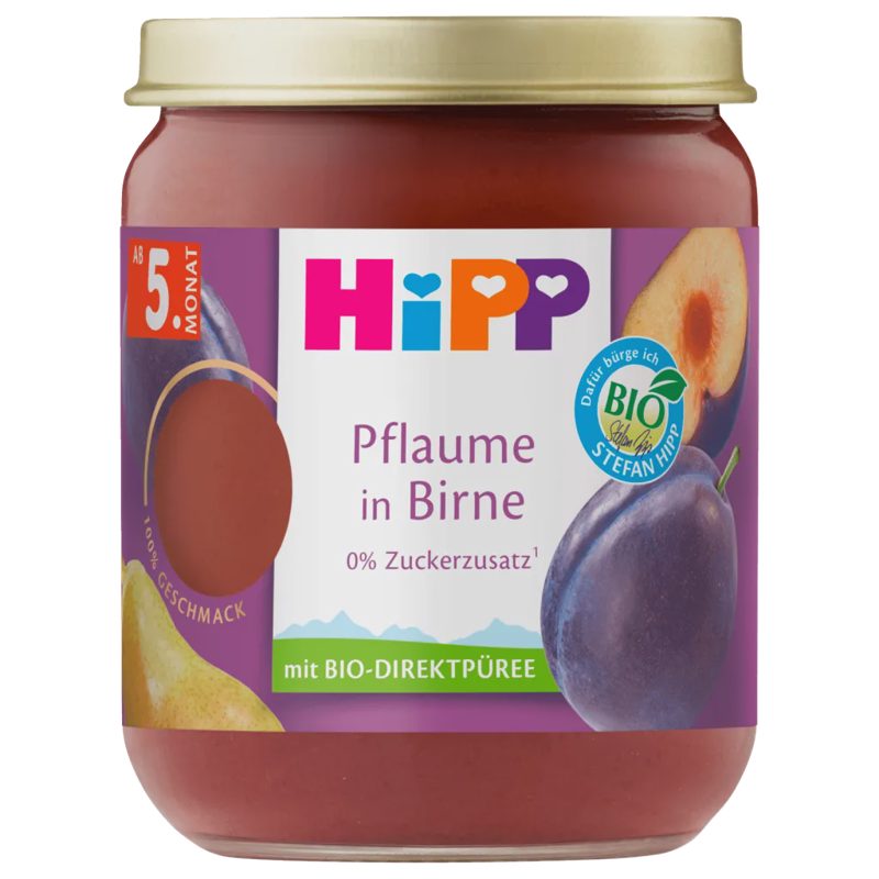 Hipp Pflaume in Birne