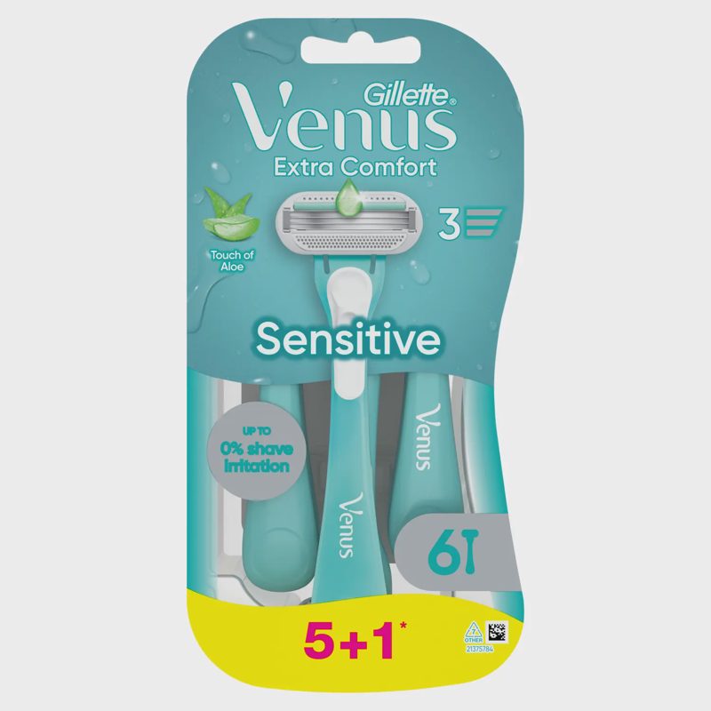 Vienk. skustuvai VENUS EXTRA COMFORT, 5+1 vnt