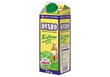 DVARO kefyras, 2,5 % rieb., 0,9 kg