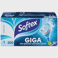 Softex Giga Χαρτοπετσέτες 200 Φύλλα 0,306kg