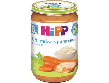 Dječja hrana, 190 g,riža/mrkva/puretina, Hipp
