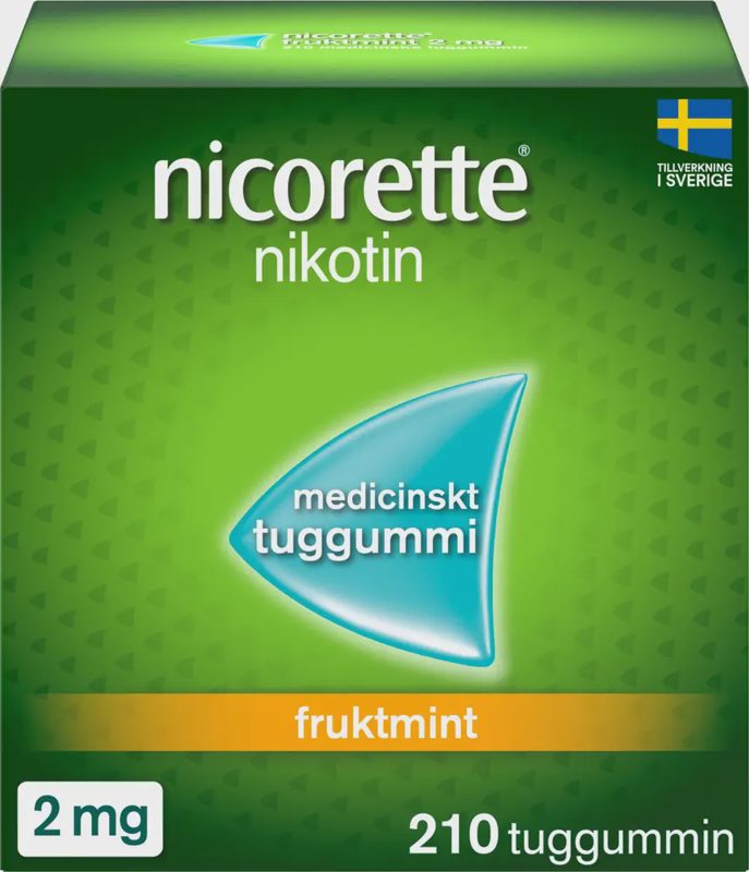 Fruktmint 2mg Nikotintuggummi