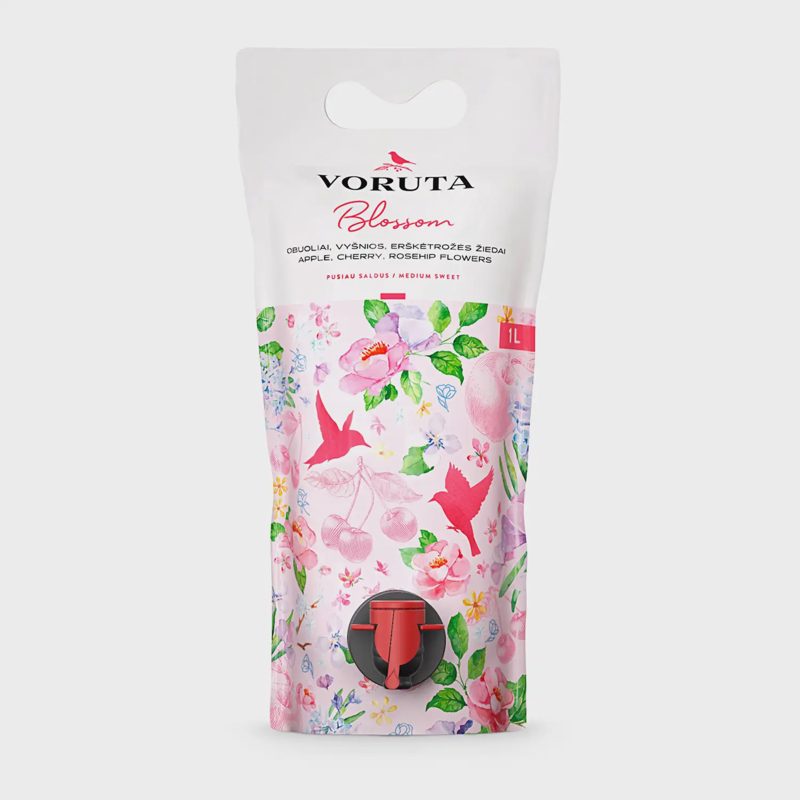 Vaisin. vyno gėrimas VORUTA BLOSSOM, 7 %, 1 l