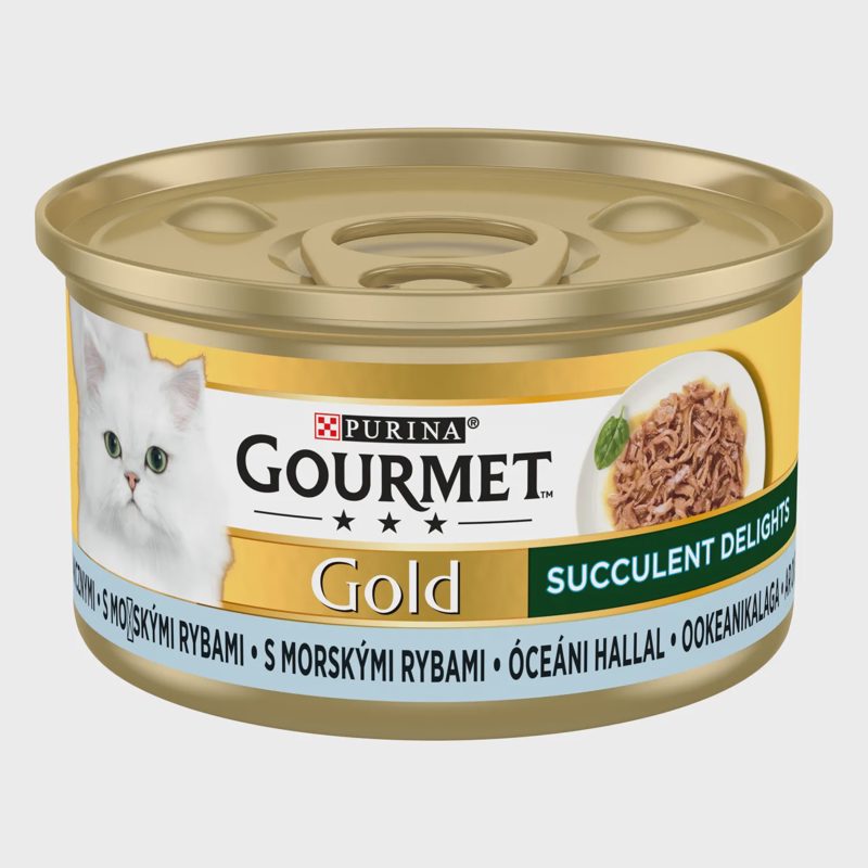 Kon. kačių ėd. GOURMET DELIGHT, su žuv., 85 g