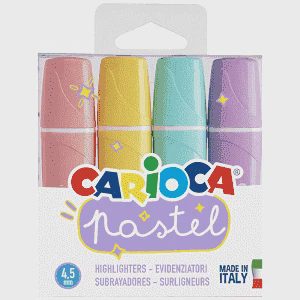 Carioca Pastel Μαρκαδόροι Υπογραμμίσεως 4τεμ
