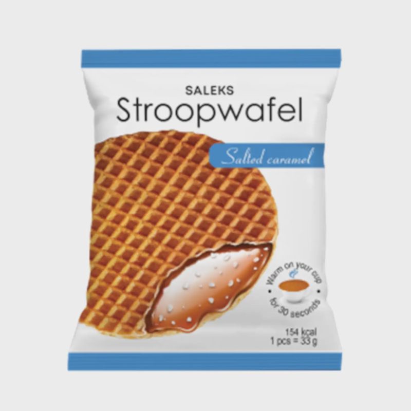 Vaf. SALEKS STROOPWAFEL su s. kar. įd. 33 g