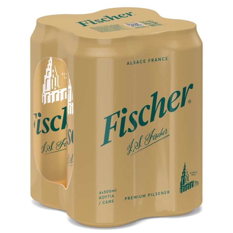 Fischer Μπίρα Pilsner Κουτί 4x500ml