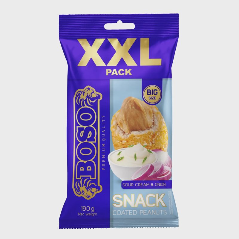 Žem.rieš., BOSO XXL SOUR CREAM & ONION, 190g