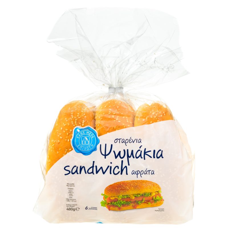 Κρις Κρις Αφράτα Σταρένια Ψωμάκια Sandwich 480gr