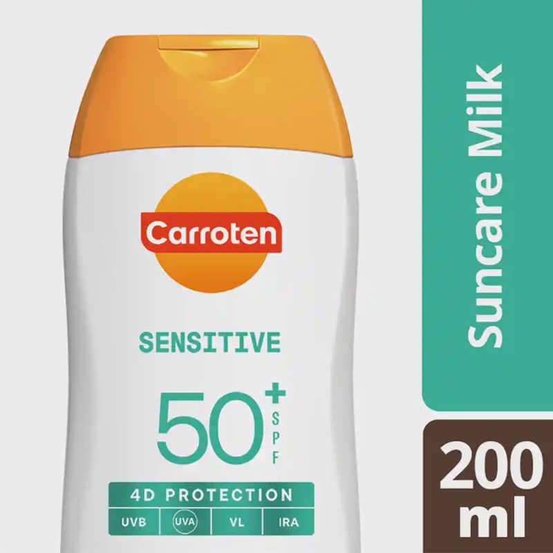 Carroten Sensitive Suncare Milk 4D Protection SPF50+, 200 ml