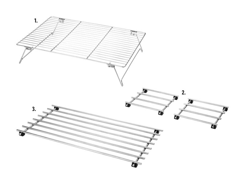 Edelstahl-Topfuntersetzer(-Set)/Abkühlgitter