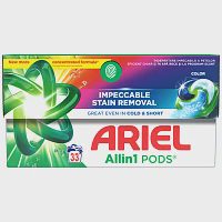 Ariel All in 1 Απορρυπαντικό Πλυντηρίου Ρούχων Κάψουλες Color 33 Μεζ.