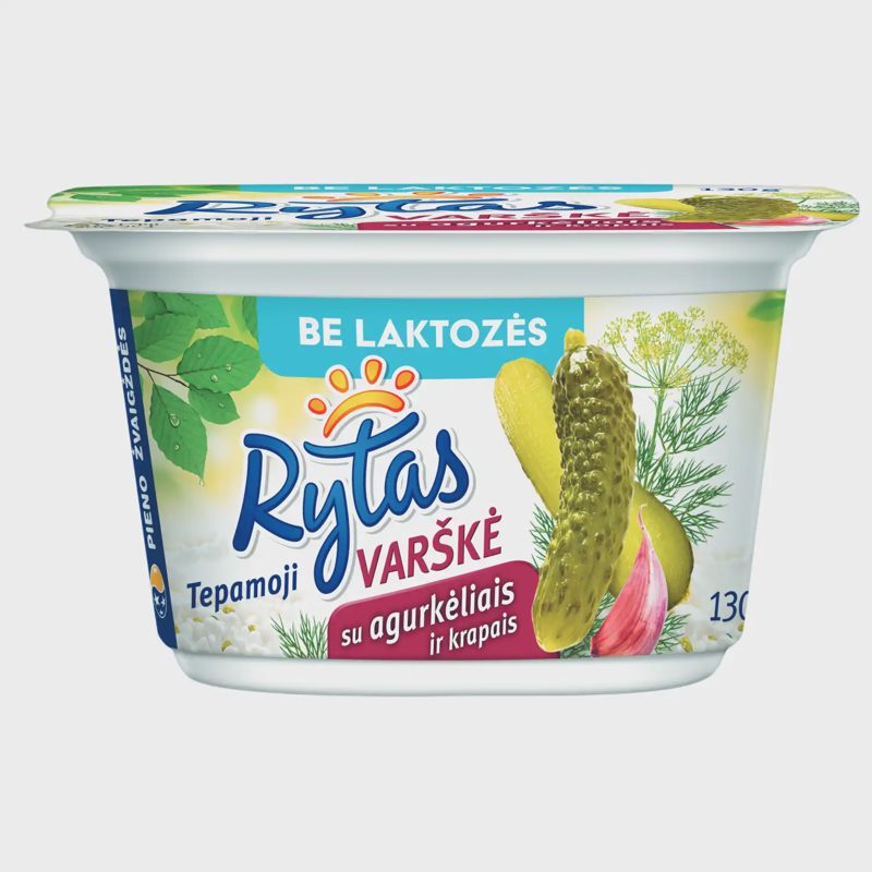 Tep. varškė belakt. su agurk. RYTAS, 17%,130g