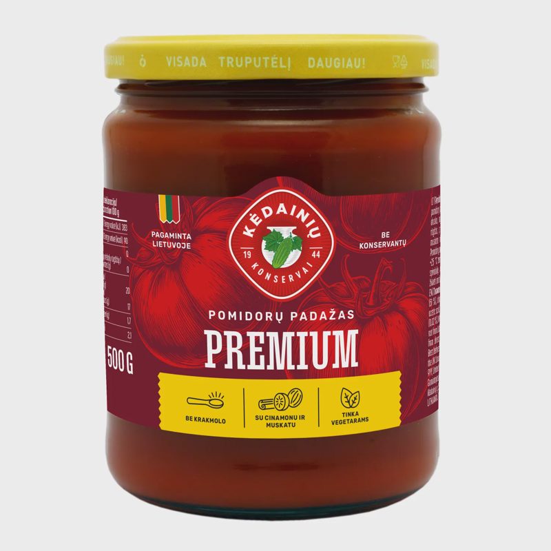 Pom. padažas KĖDAINIŲ KONSERVAI PREMIUM, 500g