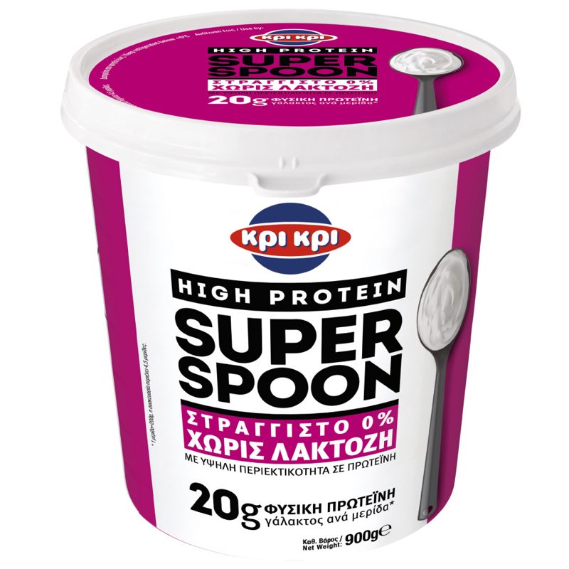 Κρι Κρι Super Spoon Γιαούρτι Protein Χωρίς Λακτόζη 900gr