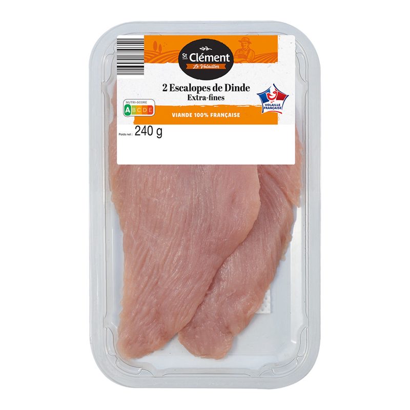 2 escalopes de dinde