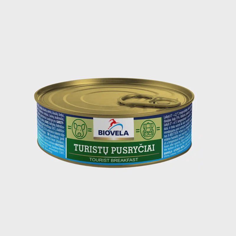 Turistų pusryčiai iš kiaulien. BIOVELA, 240 g