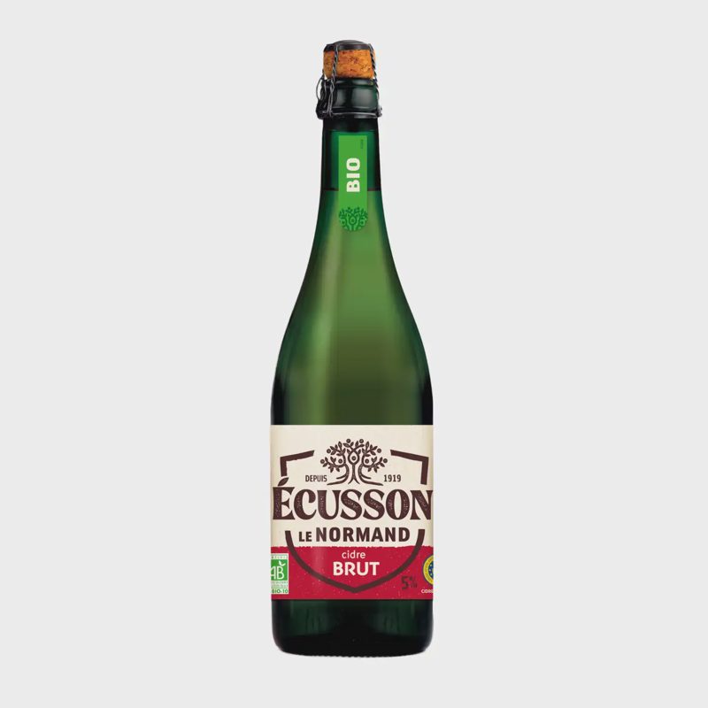 Ekol. sidras ECUSSON BRUT BIO, 5,5 %, 0,75 l