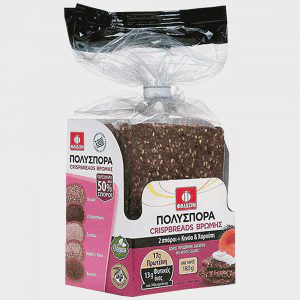 Φαίδων Crispbread Βρώμης Με Κινόα & Χαρούπι 180gr