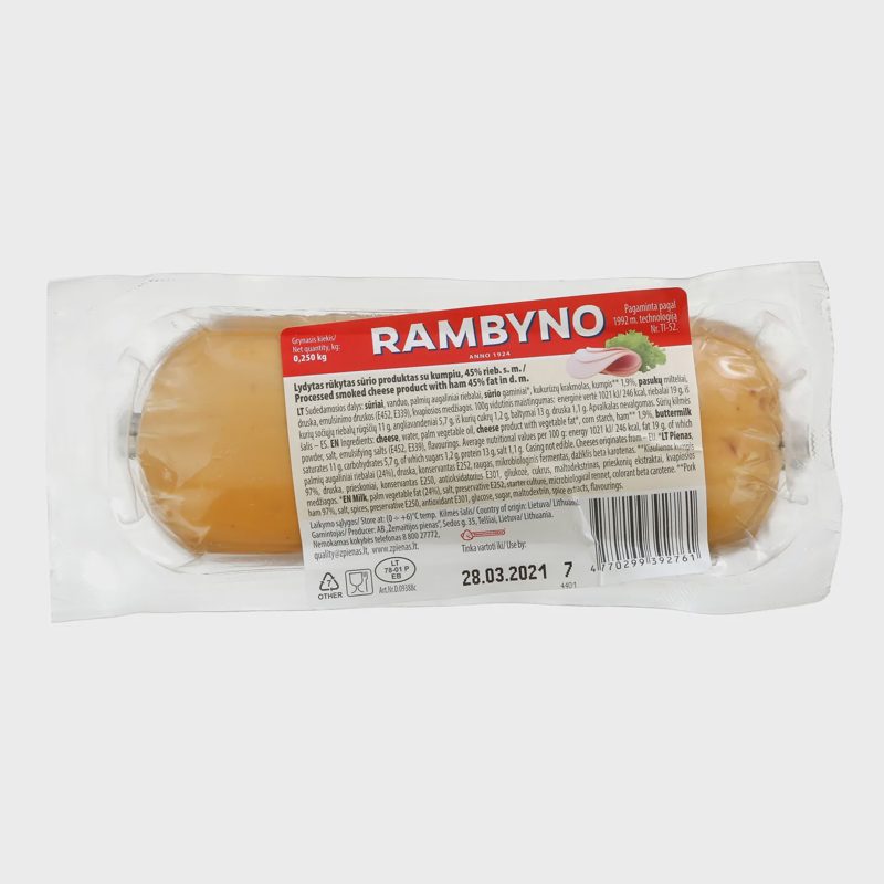 Rūk.lyd.sūrių pr.su kump.RAMBYNO,45%,250g.s.m