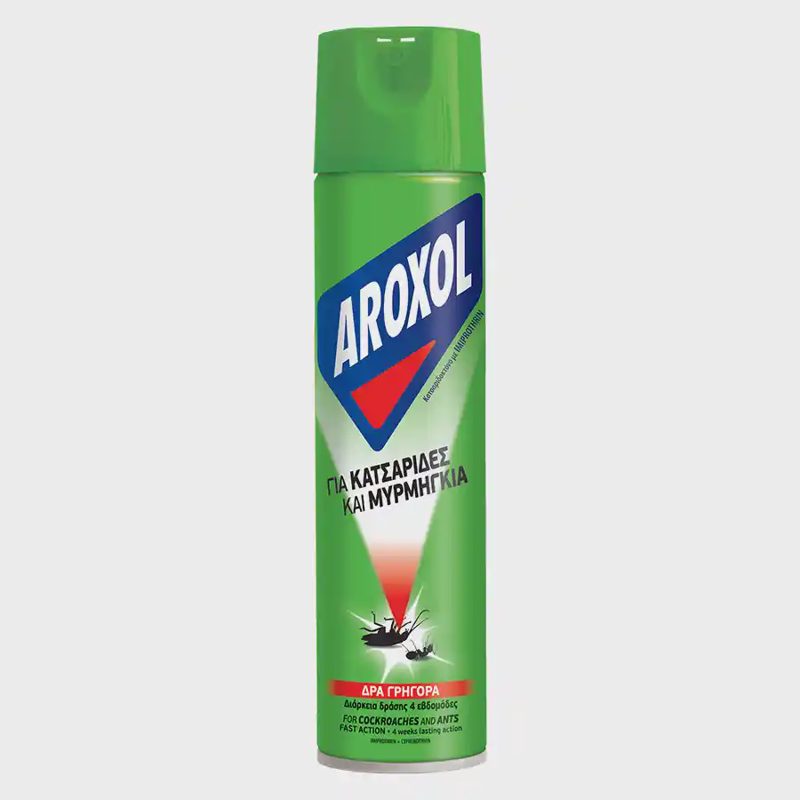 Aroxol Dual Action Εντομοκτόνο Σπρέι Για Βαδιστικά & Ιπτάμενα Έντομα 300ml.