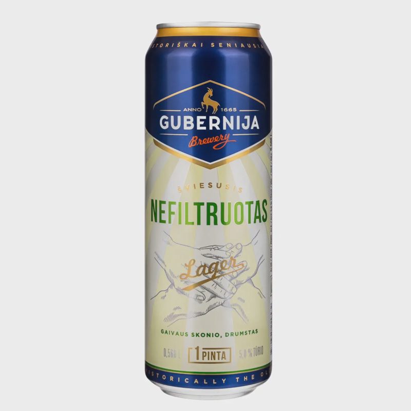 GUBERNIJOS alus NEFILTRUOT. LAGER,5,0%,0,568l