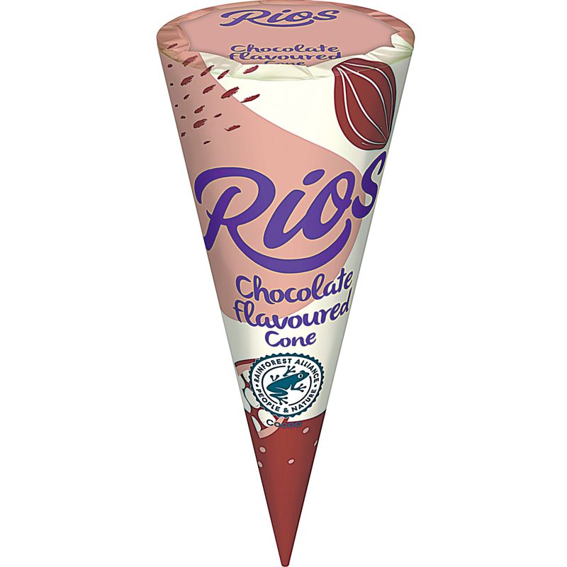 RIOS CSOKOLÁDÉ ÍZŰ TÖLCSÉRES JÉGKRÉM