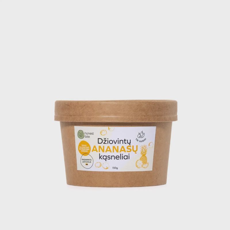 Dž. ananasų kąsneliai HONESTBITE, 150 g