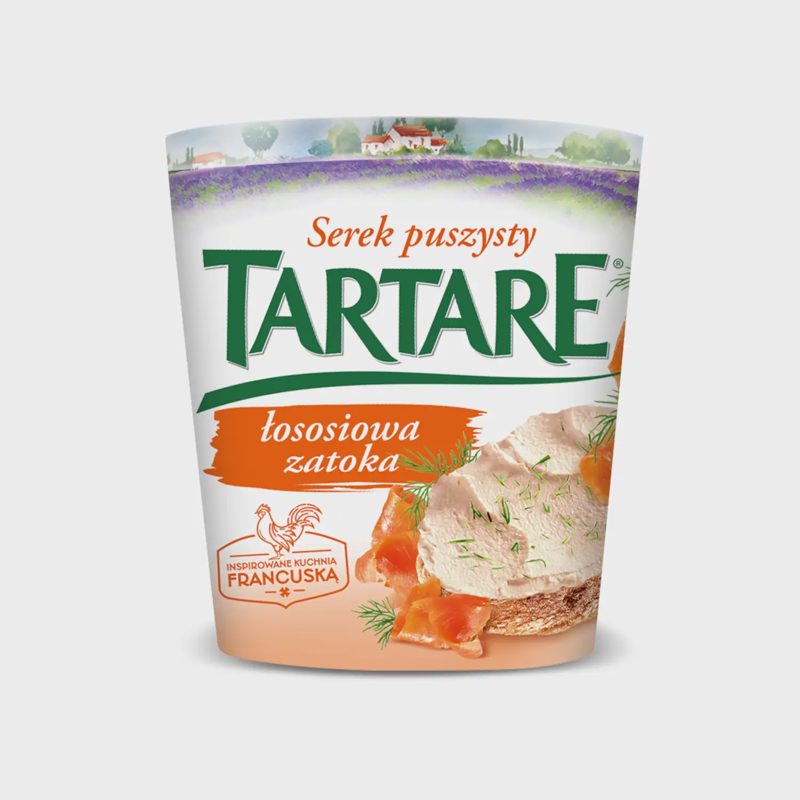 Varškės kremas su lašiša ir krap.TARTARE,140g