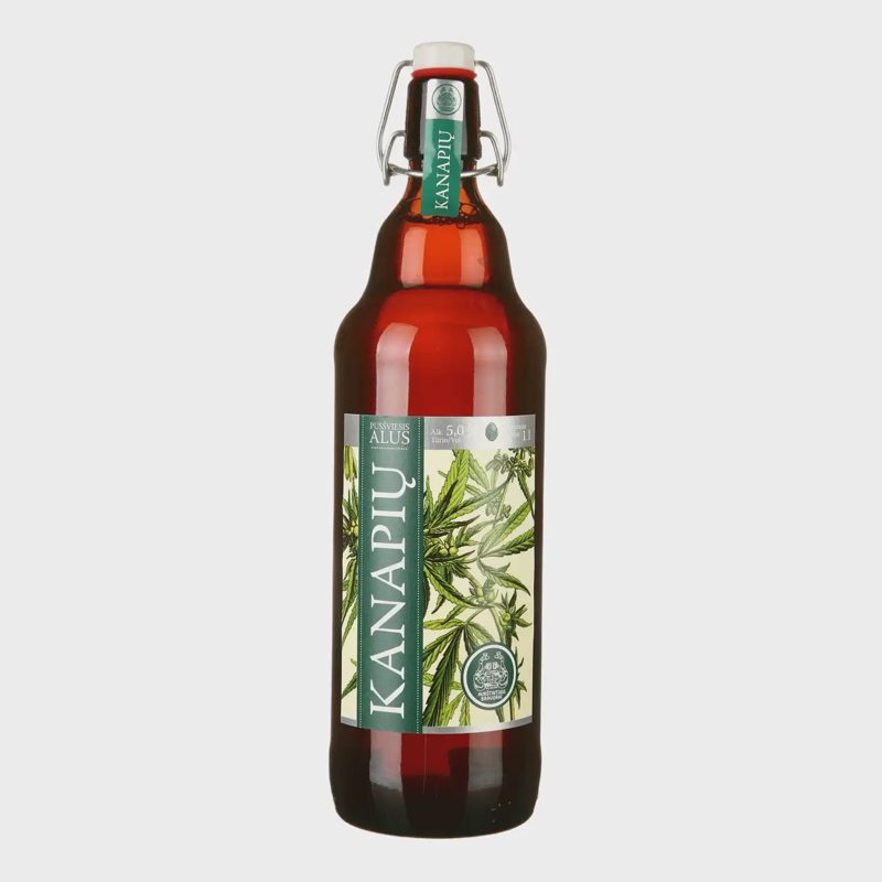 Šviesusis KANAPIŲ alus, 5 %, 1 l