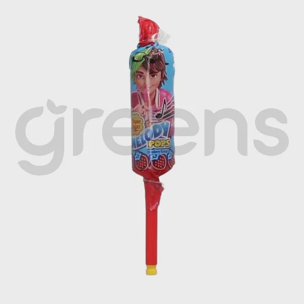 Pulgakomm Melody Pops maasika, CHUPA CHUPS, 15 g